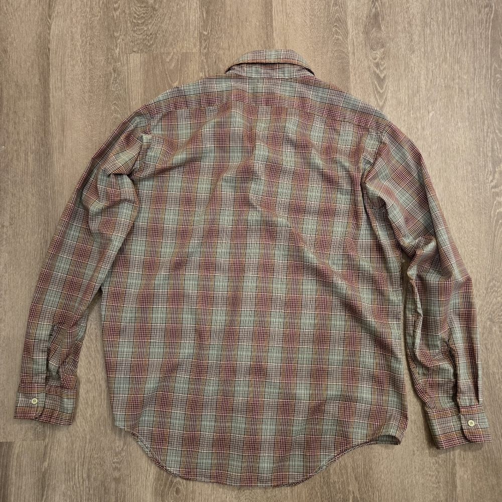 Vintage 70s Sears Sportswear Westfall Plaid Button Down Shirt Shirt Mens XL - Picture 11 of 11